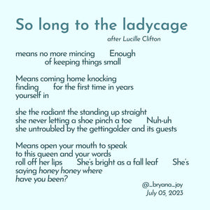 "So Long to the Ladycage" (Original Gouache Sketch)
