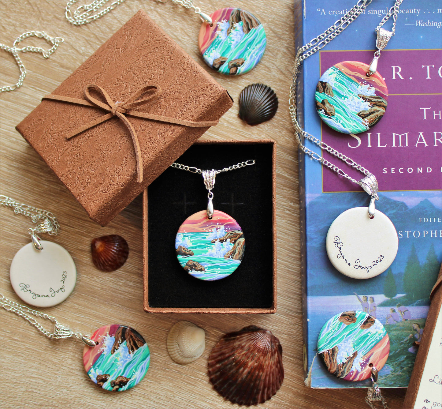 Literary Seascape Pendant: The Music of the Ainur (J.R.R. Tolkien)