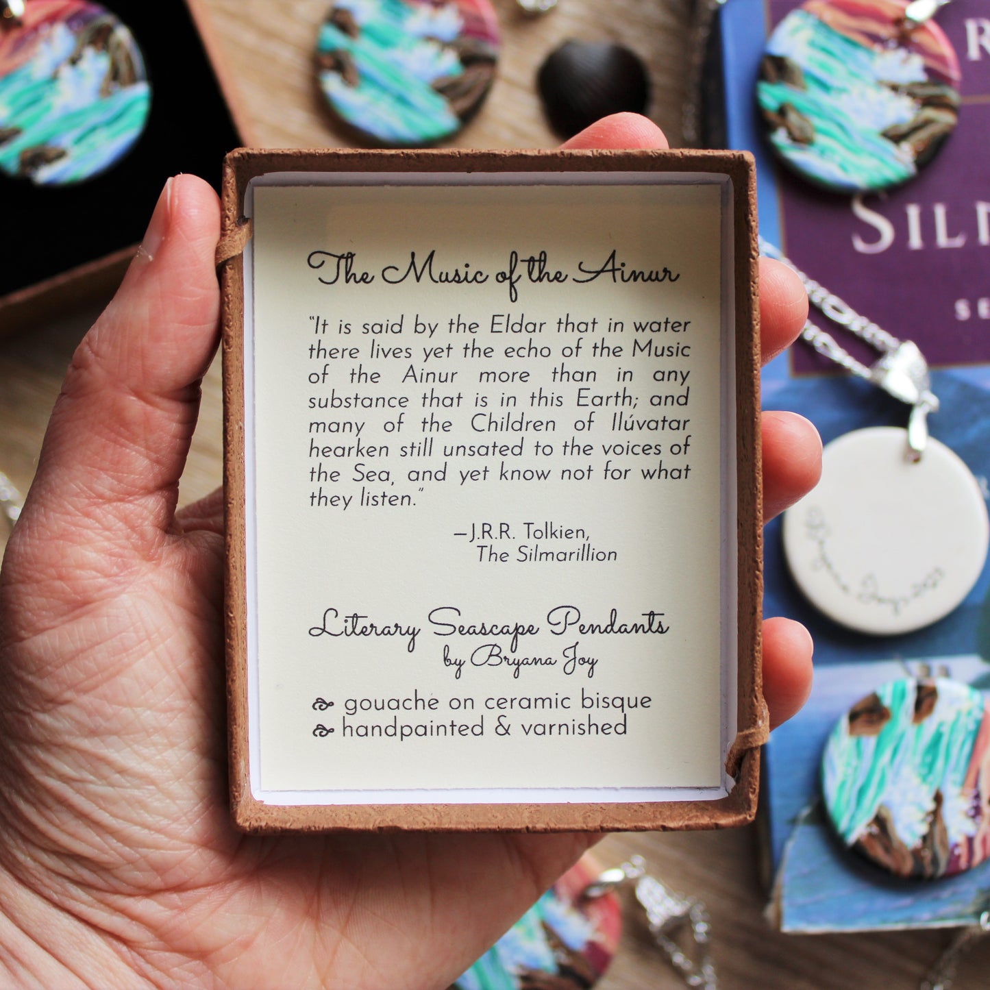 Literary Seascape Pendant: The Music of the Ainur (J.R.R. Tolkien)