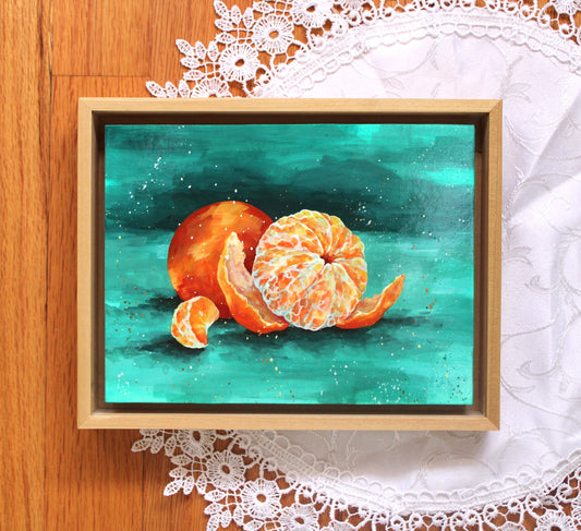 "The Mandalina Tree" (Framed Original Gouache Painting)