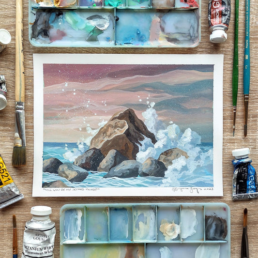 "Will You Be My Second Thing?" (Original Gouache Sketch)