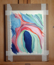 Load image into Gallery viewer, &quot;After Georgia O&#39;Keeffe: Music Pink and Blue, No. 2&quot; (Original Gouache Sketch)