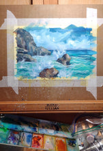 Load image into Gallery viewer, &quot;Coastal Study&quot; (Original Gouache Sketch)