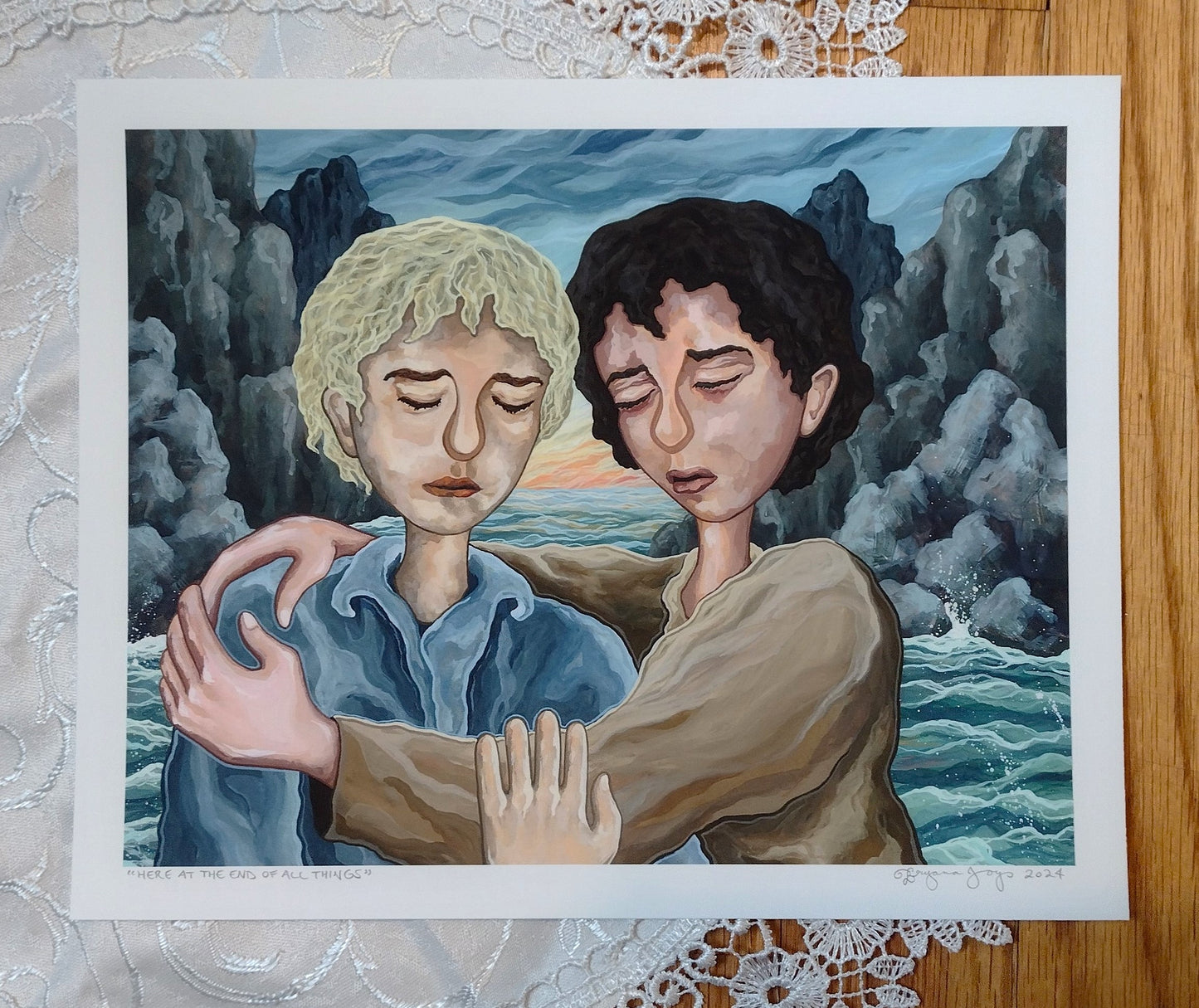 "Here at the End of All Things" (Original Gouache Painting): 8x10 Fine Art Print