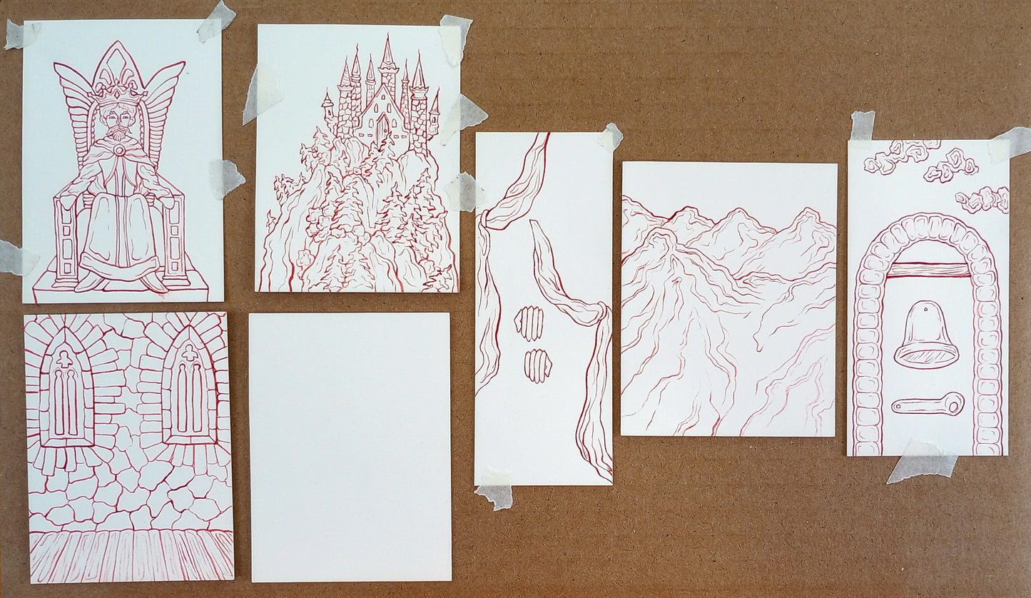 "How Can I Keep From Singing?" — Original Miniature Watercolor Diorama Box with Action