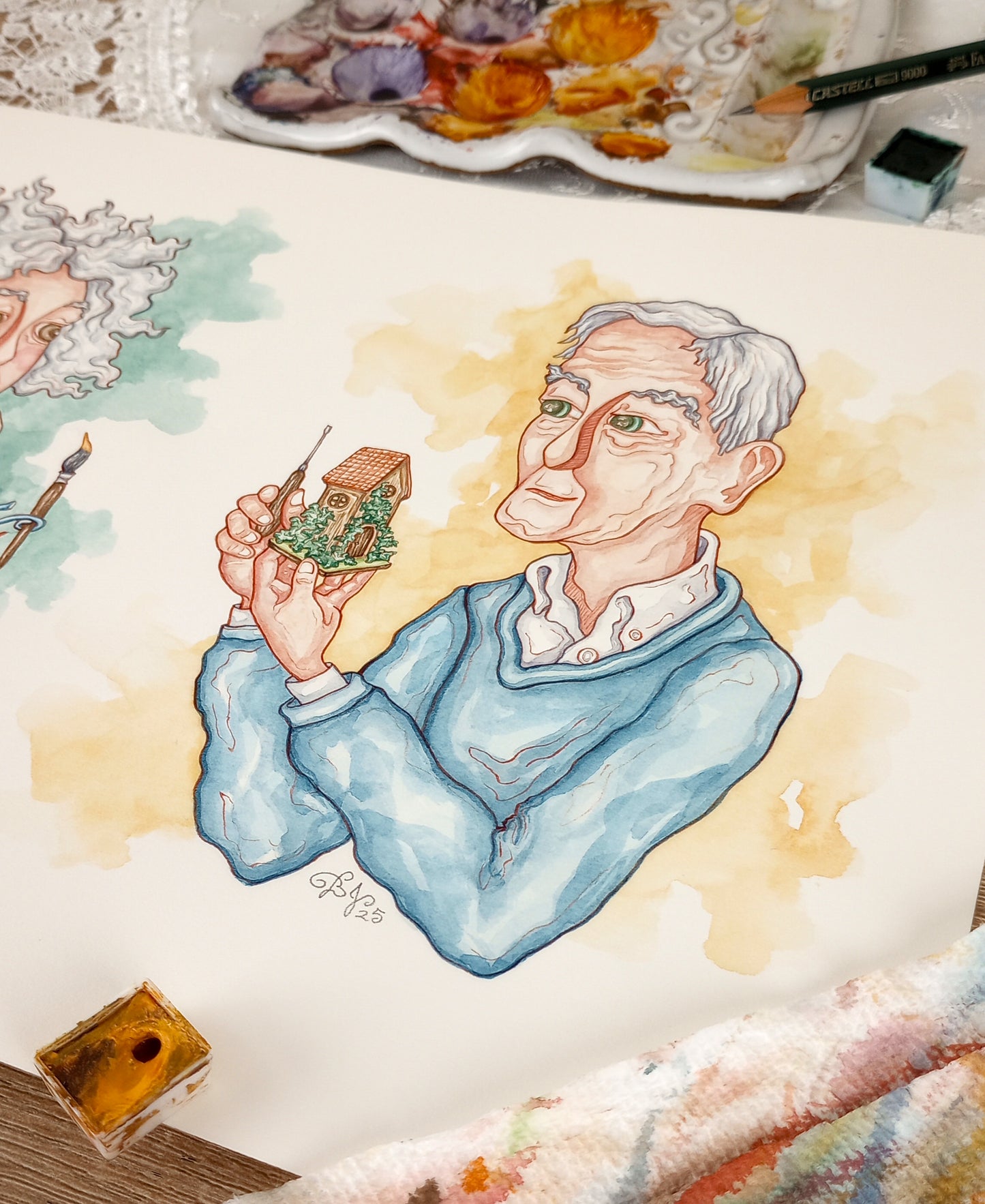 Select From Six Original Watercolor Illustrations for "A Story Where Everyone is Nice..."