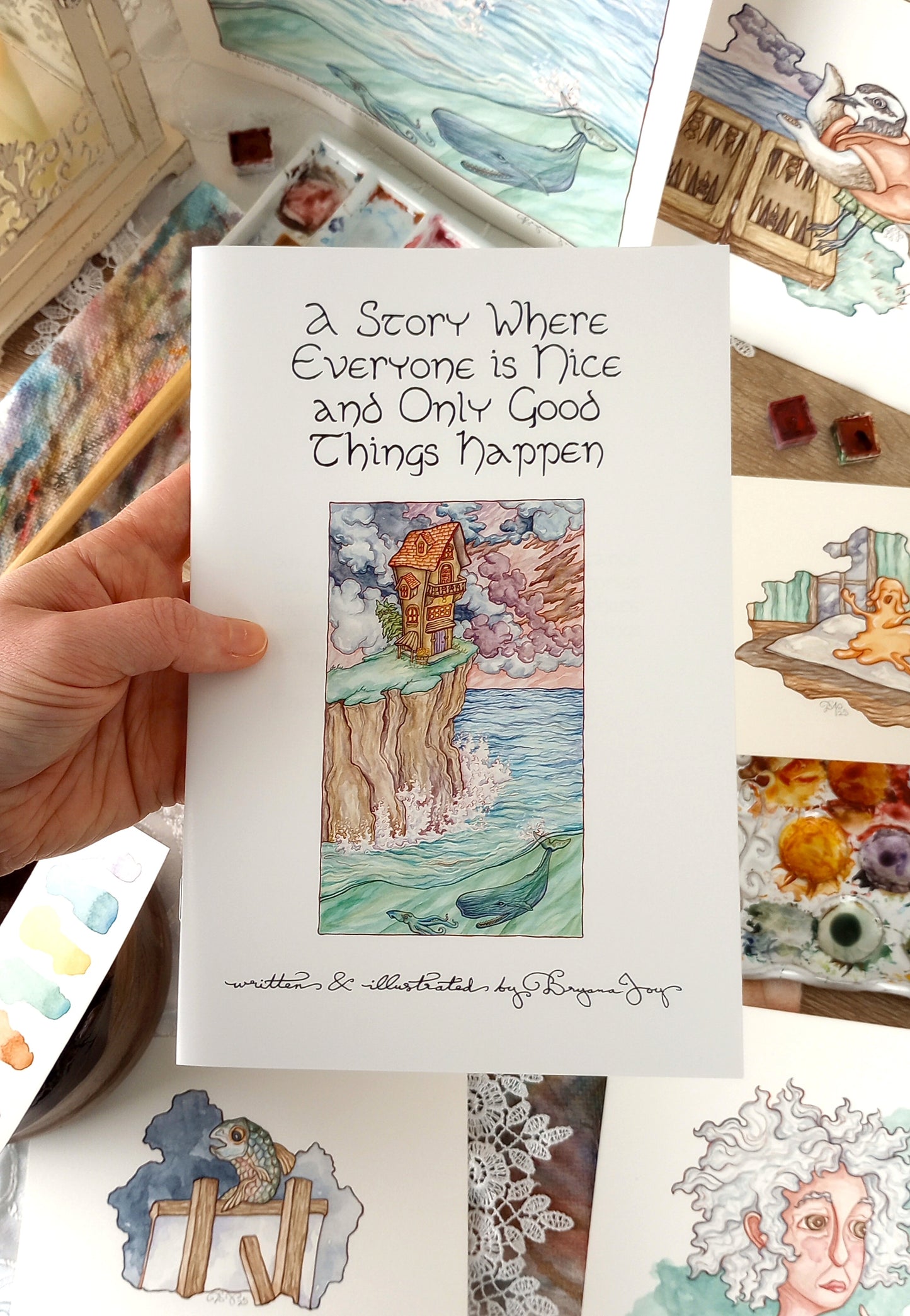"A Story Where Everyone is Nice and Only Good Things Happen": Illustrated Microfiction Story Zine