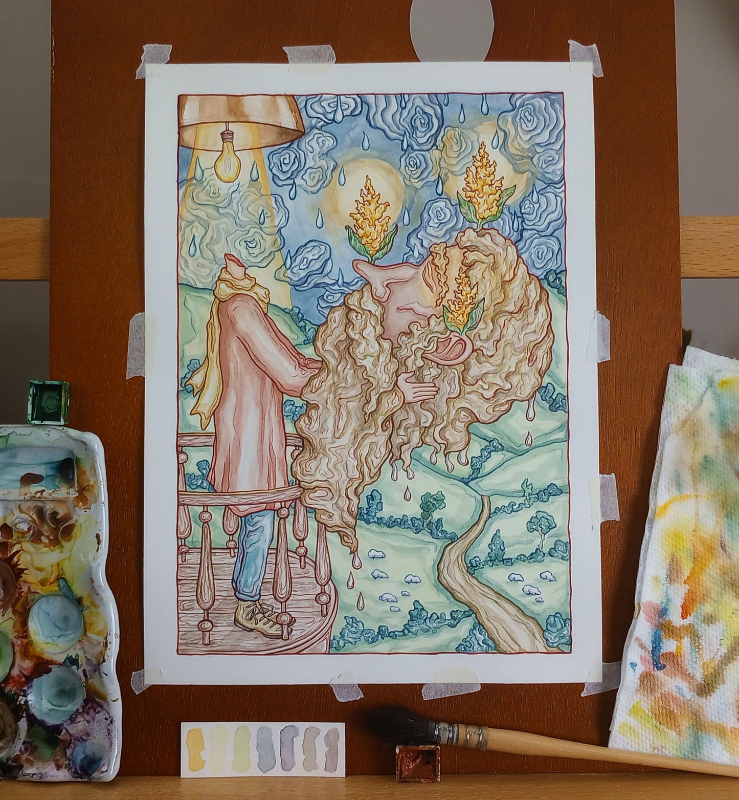 "Let Your Mind Rest" (fine art print from the "Maxims" series)