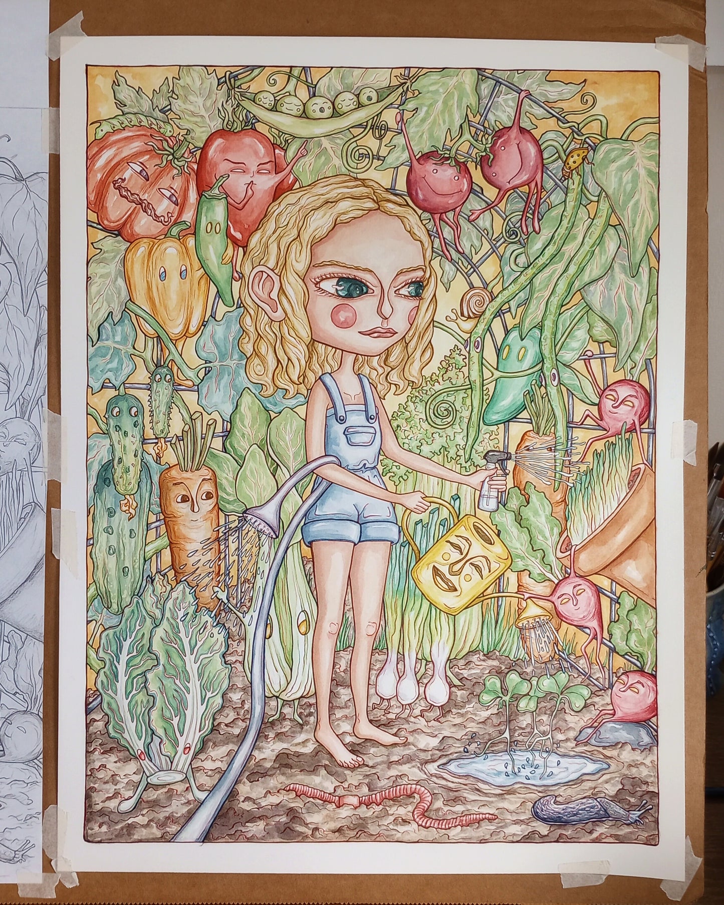 "Care For What Counts On You" (fine art print from the "Maxims" series)