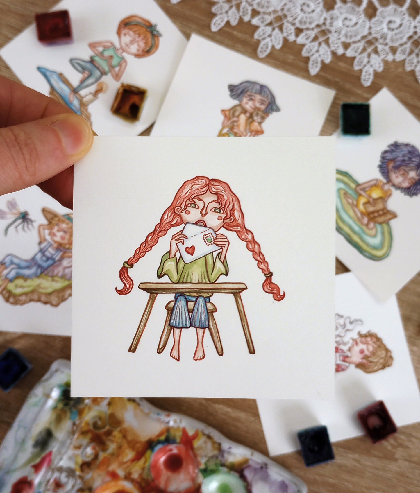 Original Self-Care Dice Illustrations