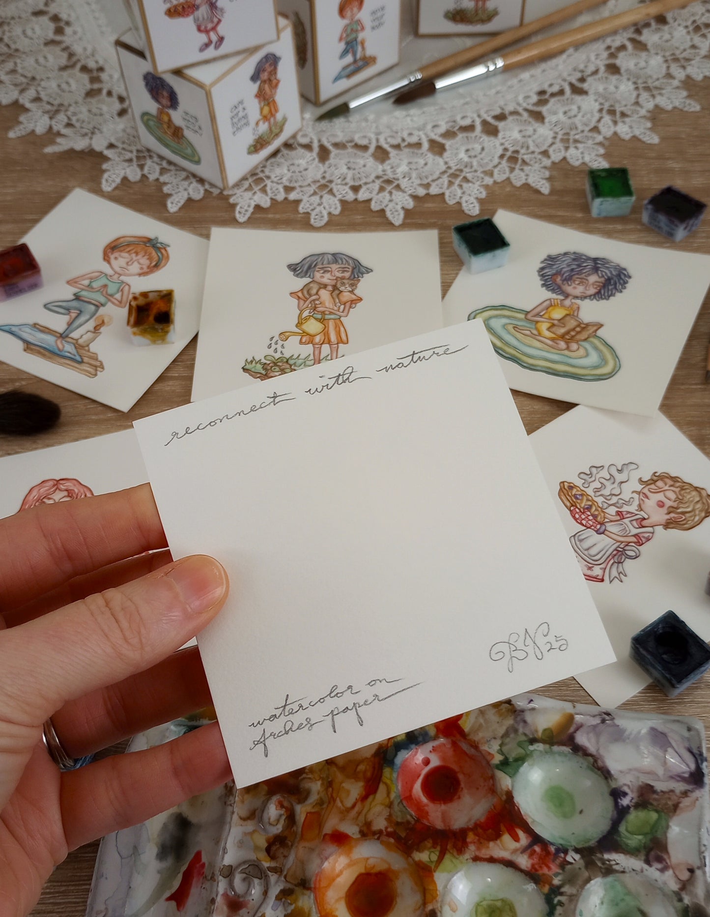 Original Self-Care Dice Illustrations