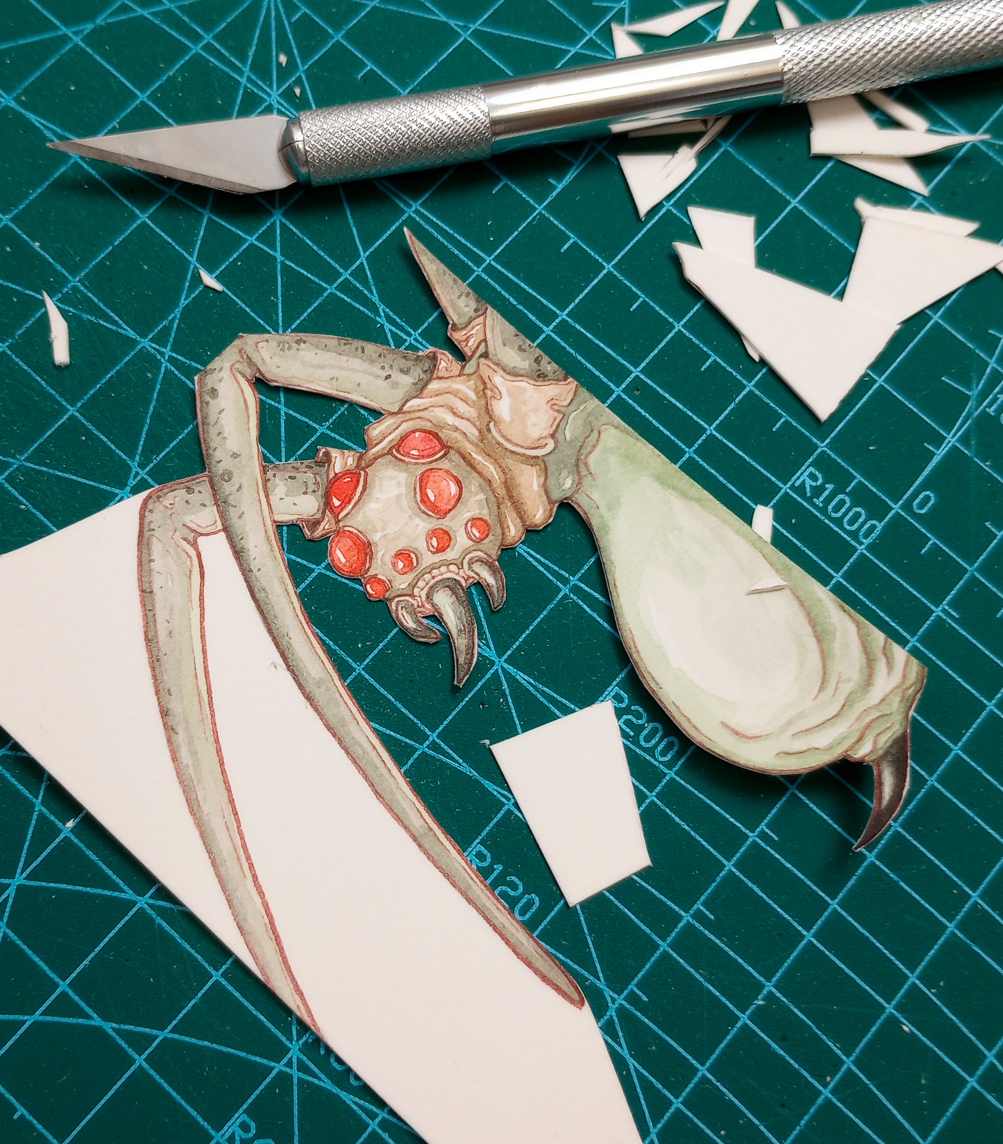 "Samwise The Brave" — Original Miniature Watercolor Diorama Box