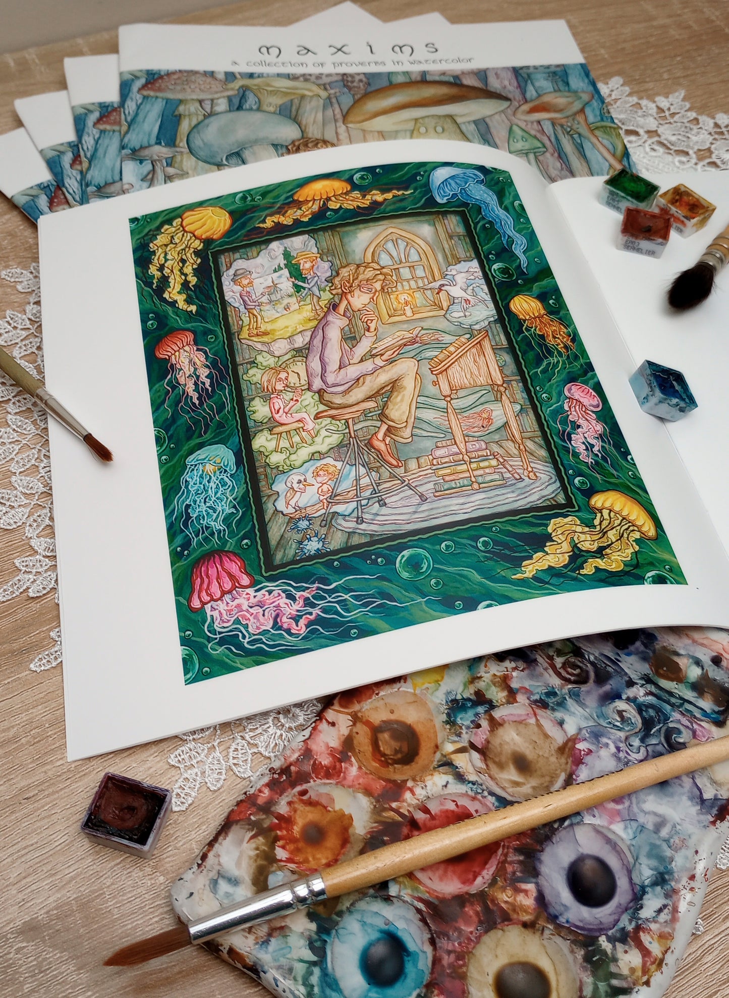 "Maxims" Zine: A Collection of Illustrated Proverbs