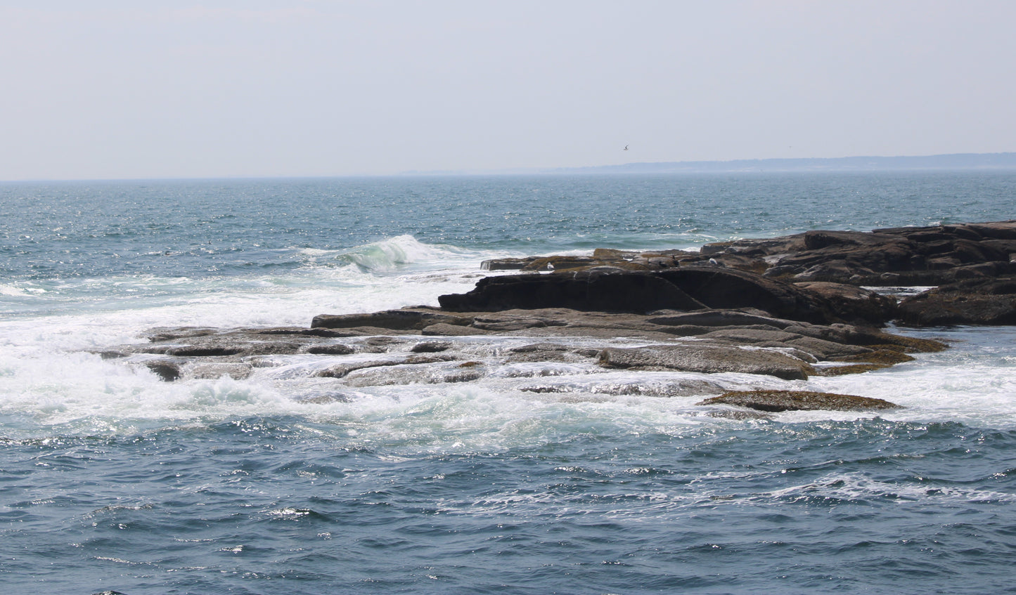 January 02 (Miniature Gouache Seascape on Wooden Panel—Unframed Original—Ocean-A-Day Collection)