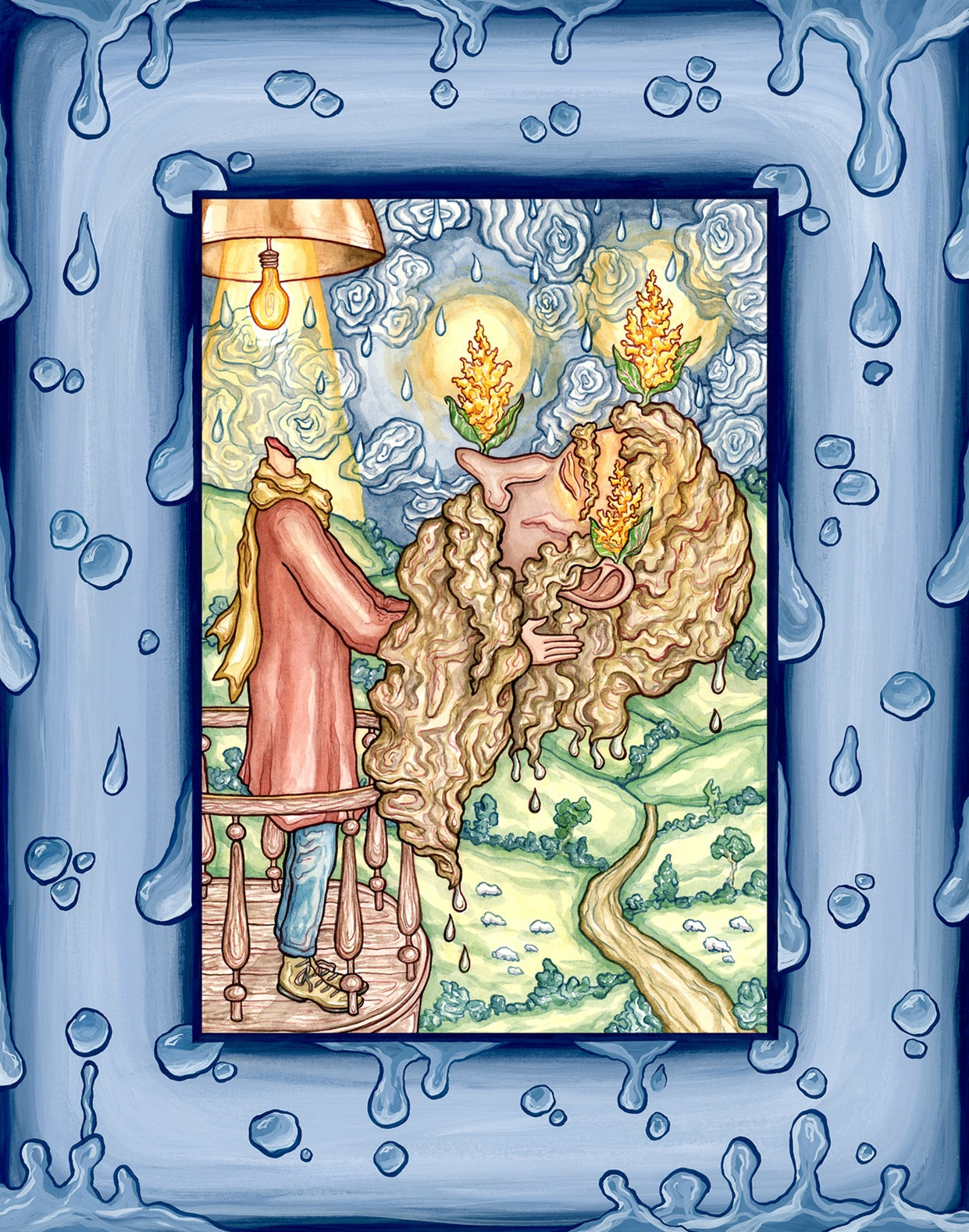 "Let Your Mind Rest" (fine art print from the "Maxims" series)