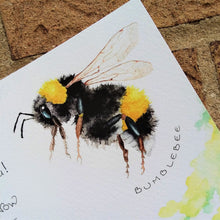 Load image into Gallery viewer, &quot;Bee! I&#39;m Expecting You!&quot; (Emily Dickinson): 8.5x11 Fine Art Print featuring artwork from Letter No. 17
