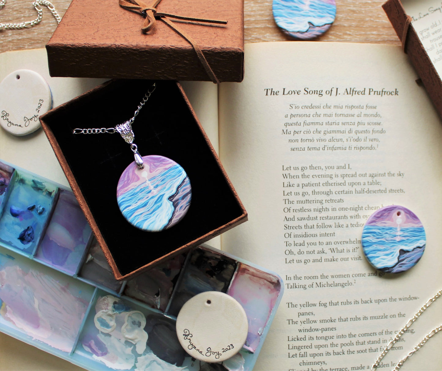 Literary Seascape Pendant: "The Love Song of J. Alfred Prufrock" (T.S. Eliot)