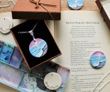 Load image into Gallery viewer, Literary Seascape Pendant: &quot;The Love Song of J. Alfred Prufrock&quot; (T.S. Eliot)