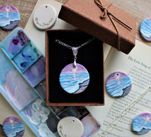 Load image into Gallery viewer, Literary Seascape Pendant: &quot;The Love Song of J. Alfred Prufrock&quot; (T.S. Eliot)