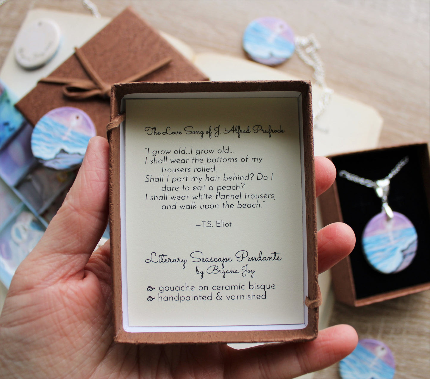 Literary Seascape Pendant: "The Love Song of J. Alfred Prufrock" (T.S. Eliot)