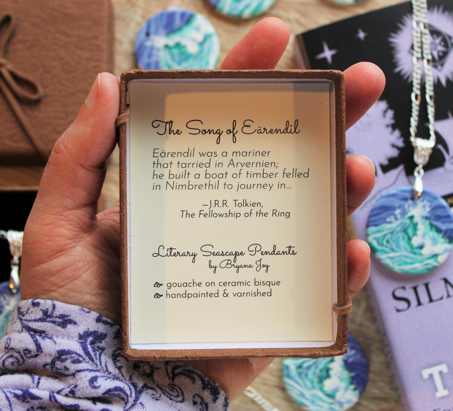 Literary Seascape Pendant: The Song of Eärendil (J.R.R. Tolkien)