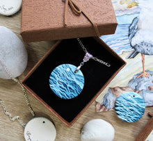 Load image into Gallery viewer, Literary Seascape Pendant: &quot;Sea Fever&quot; (John Masefield)