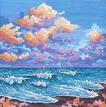 Load image into Gallery viewer, &quot;Best Your The Heart&quot; (Miniature Gouache Seascape): 6x6 Fine Art Print