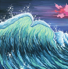 Load image into Gallery viewer, &quot;Dignity Can&#39;t Wait&quot; (Miniature Gouache Seascape—Framed Original)