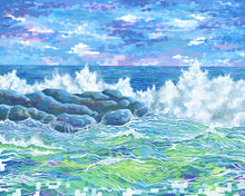 Load image into Gallery viewer, &quot;Jetty Can&#39;t Stop Me&quot; (Framed Original Gouache Seascape)