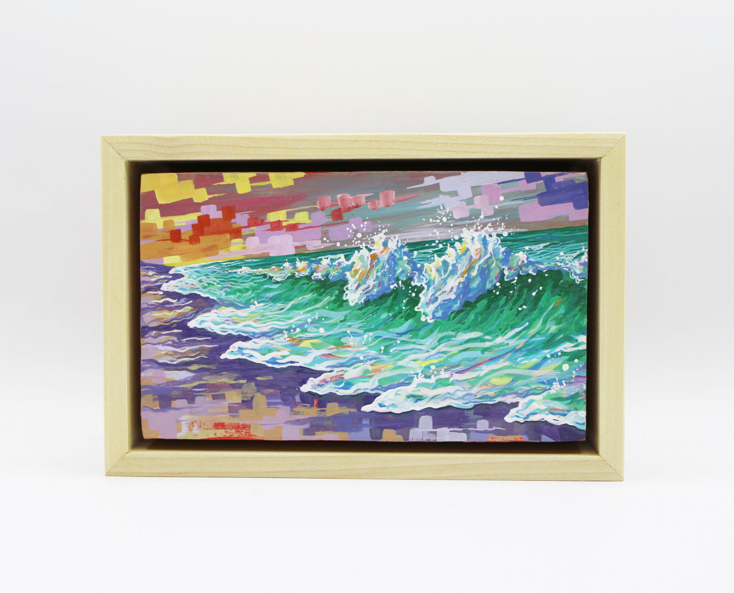 "Know What You Know" (Miniature Gouache Seascape—Framed Original)