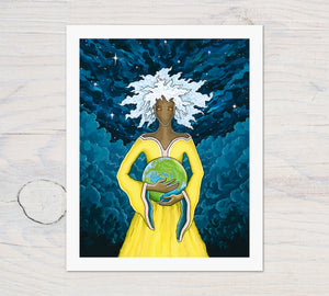 "She's Got The Whole World In Her Hands" (Soulscapes #4): Fine Art Prints Available in 5x7 & 8x10