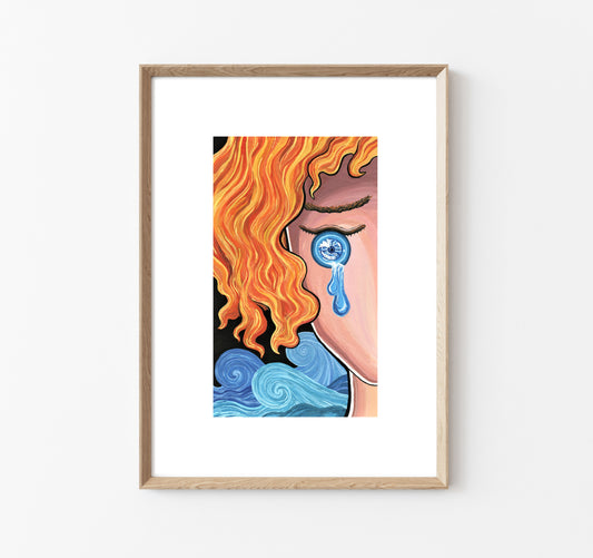 "Tears For Days": Limited Edition Fine Art Print (5x7)